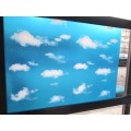 35" Blue Sky White Clouds Decorative Window Film 